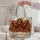 Three Irish Red Setters with Garden Flowers for Dog Lover Gifts and Everyday Style Quilted Tote Bag - 5