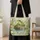 Green Tree Frog by a Lily Pond for Garden Days and Nature-Loving Frog Lover Gifts Quilted Tote Bag - 4