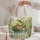 Green Tree Frog by a Lily Pond for Garden Days and Nature-Loving Frog Lover Gifts Quilted Tote Bag - 5