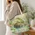 Green Tree Frog by a Lily Pond for Garden Days and Nature-Loving Frog Lover Gifts Quilted Tote Bag - 3