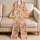 Capybara Floral Cozy Home Lounge Set for Children, Toddler Birthday and Holiday Gift Satin Pajamas Set - 5
