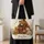 Woodland Bear Family With Four Cubs In Autumn Forest Gift For Nature Loving Women Quilted Tote Bag - 4