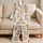 Kawaii Cat Motifs for Cozy Lounging and Sleep, Cute Children's Gift for Cat Lovers Satin Pajamas Set - 5