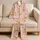 Golden Retriever Dogs Blush Pink Bedtime Comfort for Girls, Cozy Home Lounge Gift Satin Pajamas Set - 5
