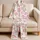 Colorful Seashells, Starfish And Bows For Coastal Summer Lounging And Playtime Girls Satin Pajamas Set - 5