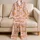 Capybara Peach Flowers for Cozy Summer Lounging Girls Kids Birthday Celebration Gift Satin Pajamas Set - 5