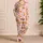 Capybara Peach Flowers for Cozy Summer Lounging Girls Kids Birthday Celebration Gift Satin Pajamas Set - 4