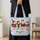 Festive Christmas Hens in Santa Hats for Winter Farm Holiday Cheer Quilted Tote Bag - 4