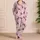 Blush Ballet Dancer Silhouettes for Dance Practice, Bedtime and Gifts for Young Girls Satin Pajamas Set - 4