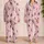 Blush Ballet Dancer Silhouettes for Dance Practice, Bedtime and Gifts for Young Girls Satin Pajamas Set - 2
