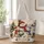 Snowman and Three Lambs in Christmas Hats for Cozy Winter Holiday Cheer Quilted Tote Bag - 1