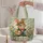 Folk Art Easter Bunny with Painted Eggs for Springtime Celebrations and Gift Giving Quilted Tote Bag - 5