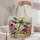 Teal and Gold Dragonfly with Wildflowers for Garden Days and Nature Lovers Gift Idea Quilted Tote Bag - 5