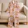 Cute Capybara Floral Sleepwear For Cozy Lounging, Summer Bedtime, And Girls At Home Satin Pajamas Set - 5