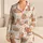 Cute Capybara Fairy Tea Party Lounge Gift For Women And Girls, Cozy Home Comfort Satin Pajamas Set - 1