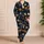 Halloween Pumpkin Ghost Skull Boo Treats For Trick Or Treat Parties And Cozy Nights Satin Pajamas Set - 4