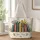 Colorful Book Stack with Garden Flowers for Cozy Reading Days, Gifts for Book Lovers Quilted Tote Bag - 1