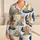 Golden Retriever Puppies With Blue Cushions For Cozy Summer Bedtime And Playtime Satin Pajamas Set - 1