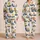 Golden Retriever Puppies With Blue Cushions For Cozy Summer Bedtime And Playtime Satin Pajamas Set - 2