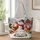 Christmas Hens and Snowman Farmhouse Scene for Winter Holiday Gifting Quilted Tote Bag - 1