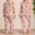 Cute Capybara Pink Star Loungewear for Playtime and Vacation Days for Young Children Satin Pajamas Set - 2