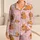 Cute Capybara Pink Star Loungewear for Playtime and Vacation Days for Young Children Satin Pajamas Set - 1