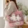 Friendly Ghosts in a Moonlit Garden for Halloween Parties and Autumn Celebrations Quilted Tote Bag - 3