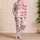 Pink Cowboy Boots, Stars And Dice Western Style For Girls’ Daily Wear And Vacations Satin Pajamas Set - 4