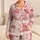 Pink Cowboy Boots, Stars And Dice Western Style For Girls’ Daily Wear And Vacations Satin Pajamas Set - 1