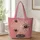 Pink Spiderweb And Black Spiders For Halloween Parties And Spooky Season Gifts Quilted Tote Bag - 1