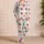 Cute Strawberry Mint Green Stripes for Summer Holiday Gatherings and Parties Girls Satin Pajamas Set - 4