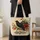 Crow And Pumpkin Autumn Botanicals For Halloween Gifting And Fall Outings Quilted Tote Bag - 4