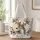 Botanical Deer with Red White Blue Antlers for Nature Lovers and Woodland Outings Quilted Tote Bag - 1