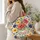 Colorful Spring Wildflowers for Garden Market Days and Garden Lover Gifts Outdoors Quilted Tote Bag - 3