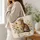 Tabby Cat and Wildflowers for Cozy Country Cottage Living, Gift for Cat Lovers Quilted Tote Bag - 3