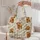Highland Cow and Wildflowers for Spring Outings and Thoughtful Gifts for Animal Lovers Quilted Tote Bag - 5