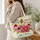 Colorful Dragonfly and Flowers for Nature Lovers and Spring Gift Giving Quilted Tote Bag - 3