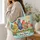 Colorful Patchwork Hens for Sunny Garden Days and Cheerful Summer Gifting Joy for Her Quilted Tote Bag - 3