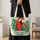 Colorful Tropical Parrot and Botanical Leaves for Summer Nature Lovers and Birdwatchers Quilted Tote Bag - 4