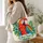 Colorful Tropical Parrot and Botanical Leaves for Summer Nature Lovers and Birdwatchers Quilted Tote Bag - 3