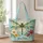 Colorful Dragonfly and Garden Florals for Nature Lovers, Markets, and Spring Days Quilted Tote Bag - 1