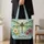 Colorful Dragonfly and Garden Florals for Nature Lovers, Markets, and Spring Days Quilted Tote Bag - 4