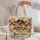 Funky Sheep and Farmhouse Florals for Cozy Country Days and Sheep Lovers Quilted Tote Bag - 5