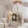 Three Garden Kittens Among Blossoms for Springtime Outings and Cat Lover Gifts for Women Quilted Tote Bag - 5