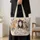 Three Garden Kittens Among Blossoms for Springtime Outings and Cat Lover Gifts for Women Quilted Tote Bag - 4