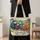 Colorful Sheep Meadow Scene for Birthday Gifts and Summer Outings for Her and Farm Lovers Quilted Tote Bag - 4