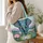 Mandala Elephant and Lotus Blooms for Nature-Loving Women and Relaxed Everyday Outings Quilted Tote Bag - 3