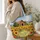 Sunflower Poppy Barn Meadow for Countryside Days and Garden Lovers Seeking Rustic Charm Quilted Tote Bag - 3