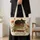 Black Cat Curled on Garden Books for Reading Lovers and Back to School Gifts for Her Quilted Tote Bag - 4