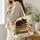 Black Cat Curled on Garden Books for Reading Lovers and Back to School Gifts for Her Quilted Tote Bag - 3